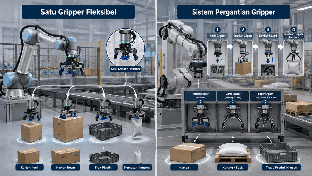 Sistem pergantian gripper